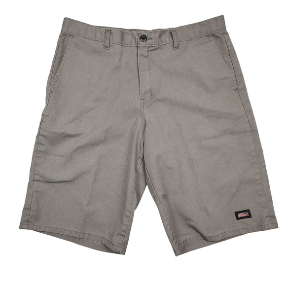 Dickies Other - Genuine Dickies Shorts Mens 36 Grey Flat Front Work Twill Blend GR630VG
